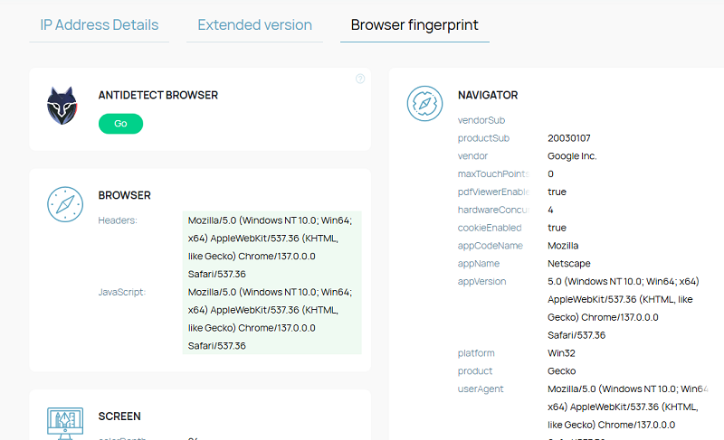 fingerprint checker