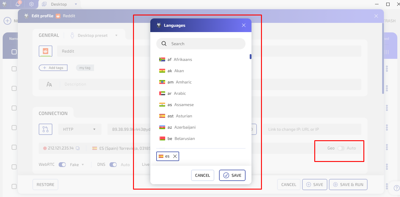 manual languafe settings