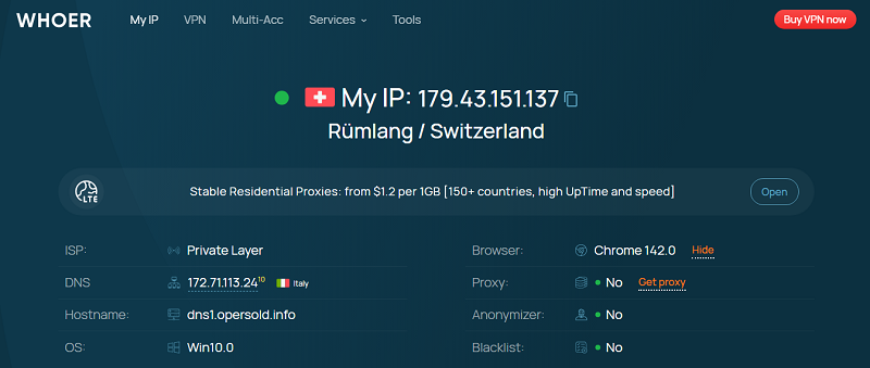 IP lookup