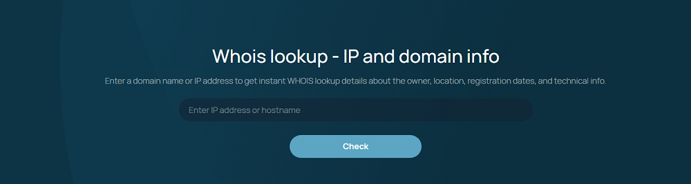 whoer lookup whois